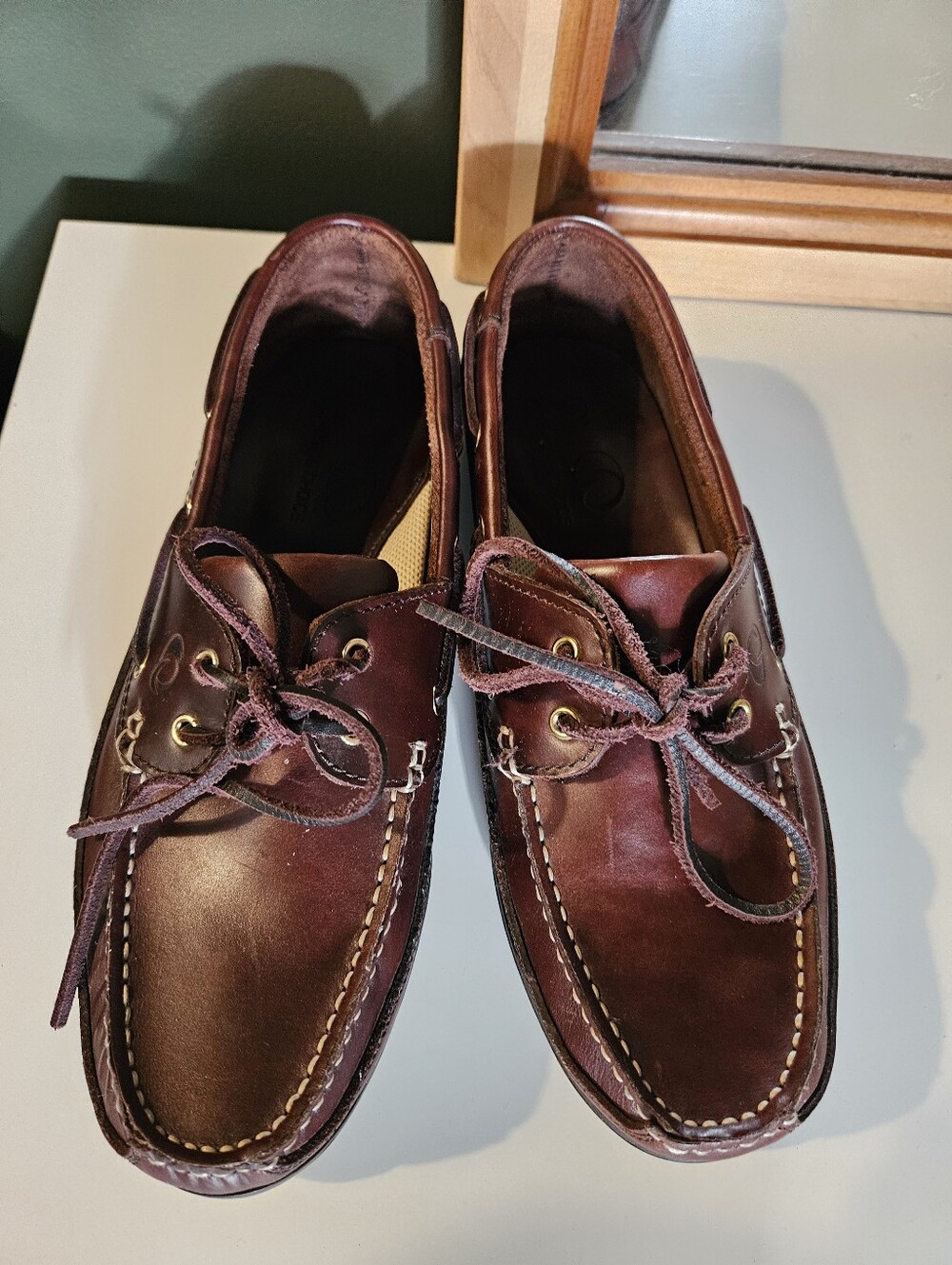 Yachter's Choice Brown Sperry Style Leather Boat Shoes
